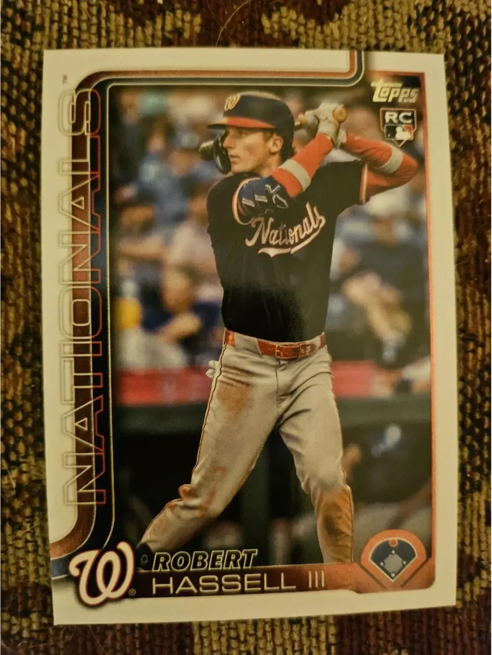 2025 Topps Update - Robert Hassle - RC #US109 - Nationals RAW Mint - Rookie